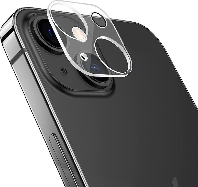 iPhone 13 Mini Kamera Lens Koruyucu 3D Cam Şeffaf Tam Kaplama