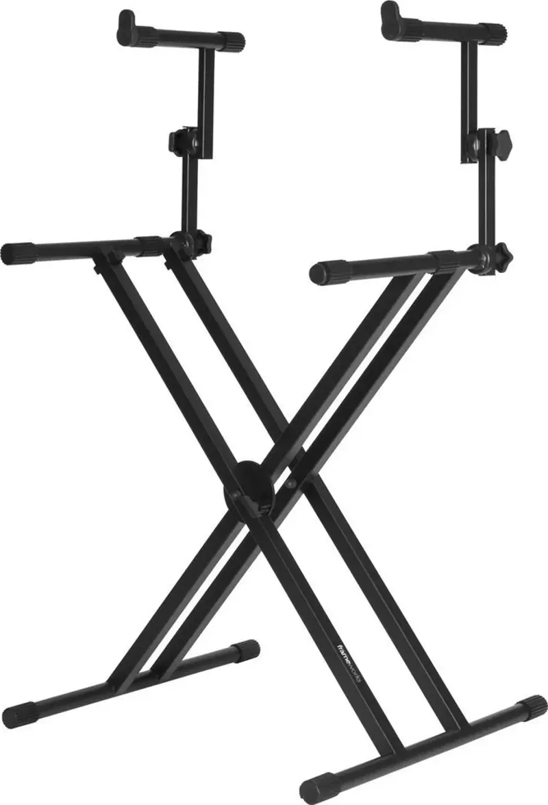 Gator Frameworks Gfw-key-5100x | Black 2 Tier X Style Keyboard Stand