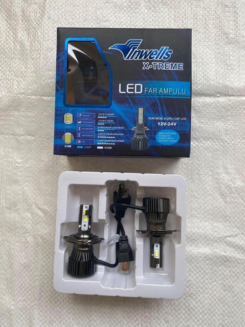 H4 Xenon Led Far Ampulü X-Treme Serisi Yeni Nesil 6 Çipli Csp