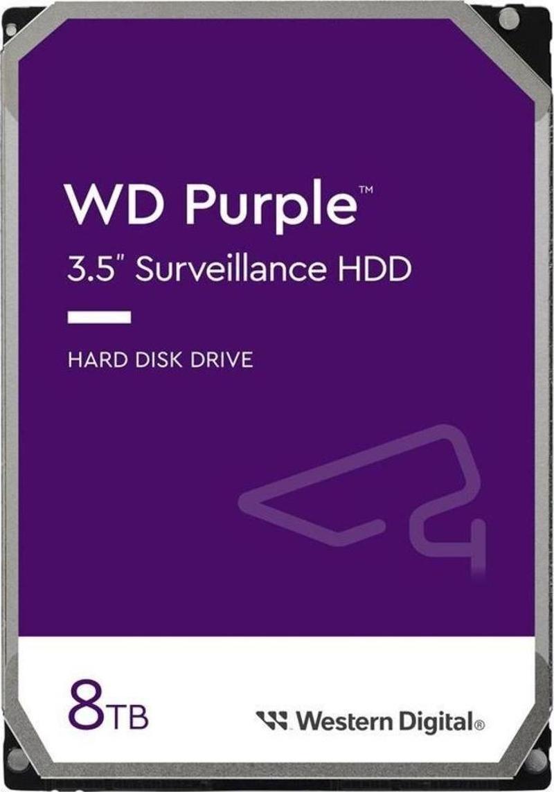 Wd 8 Tb Wd85Purz 3.5 Purple Sata3 5640Rpm 256Mb 7/24 Güvenlik Harddiski