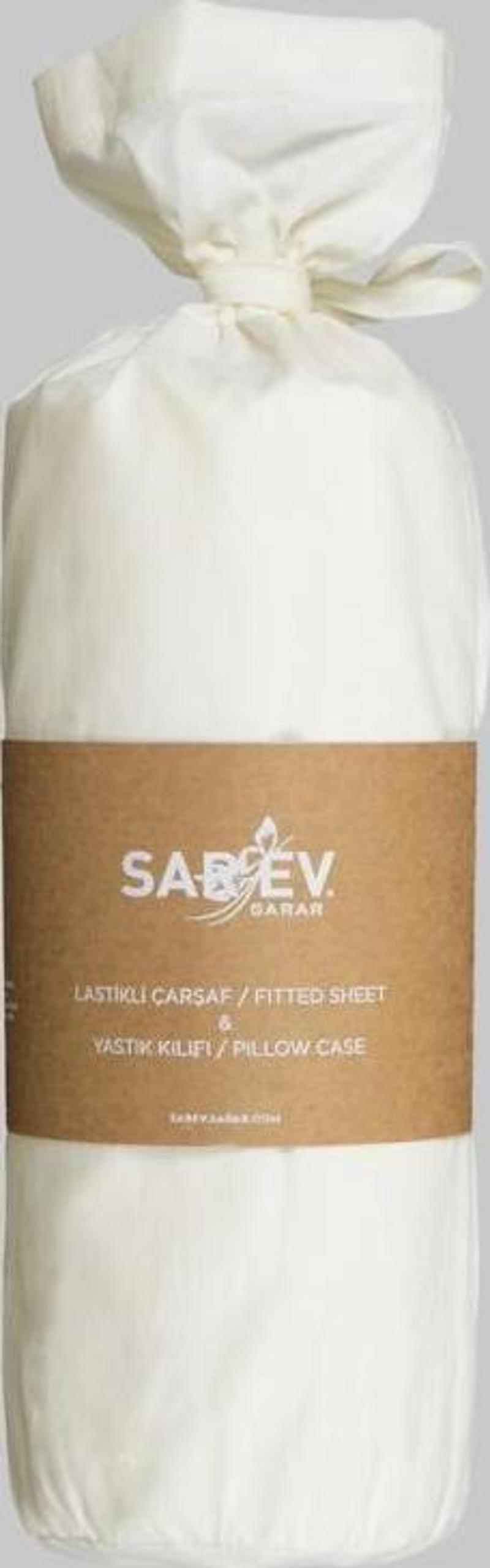 Fıtted Çift Kişilik 160x200 Bej Çarşaf Seti
