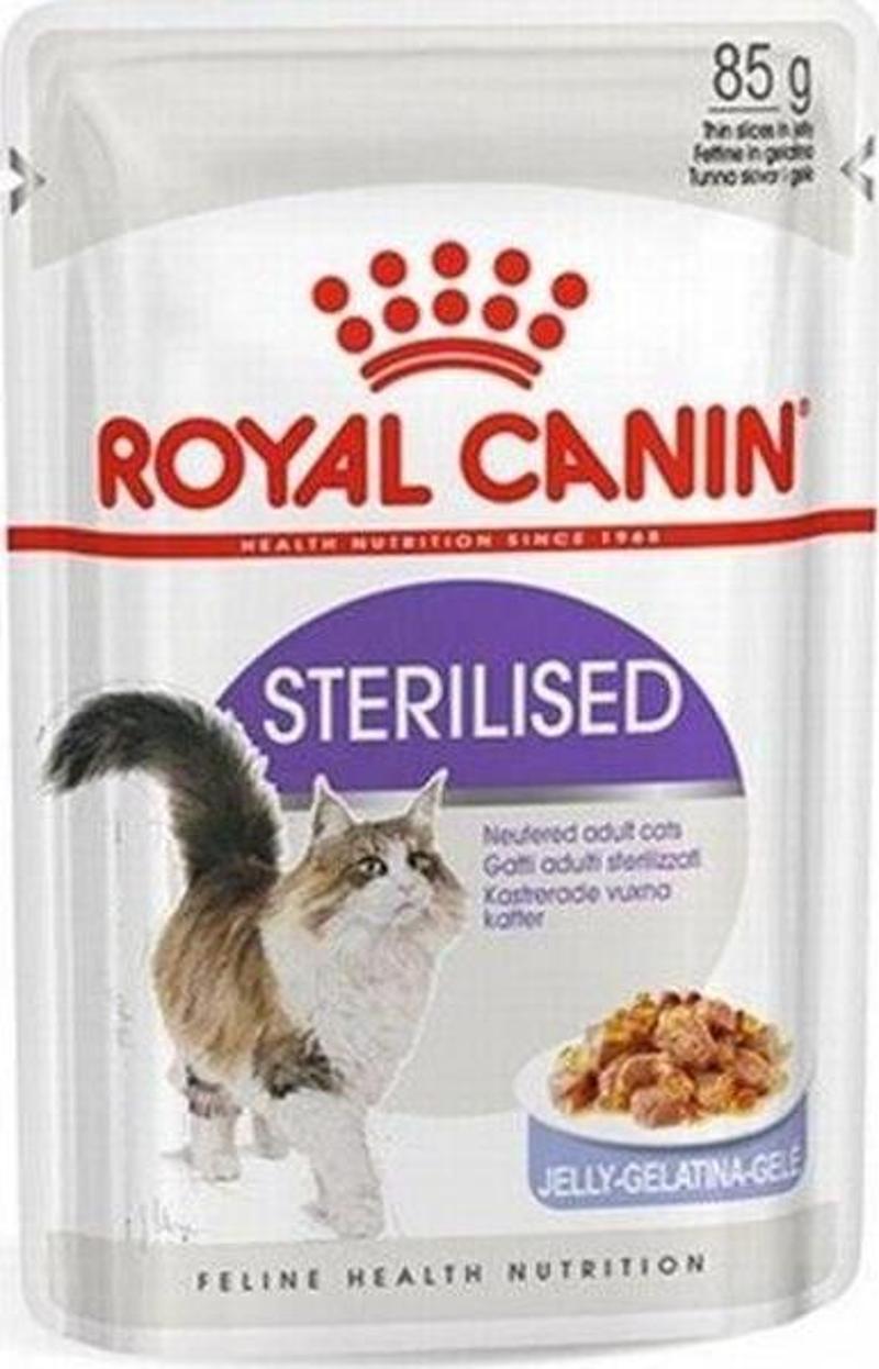 Sterilised Jelly Pouch Kısırlaştırılmış Kedi Konservesi 12 Adet 85 Gr