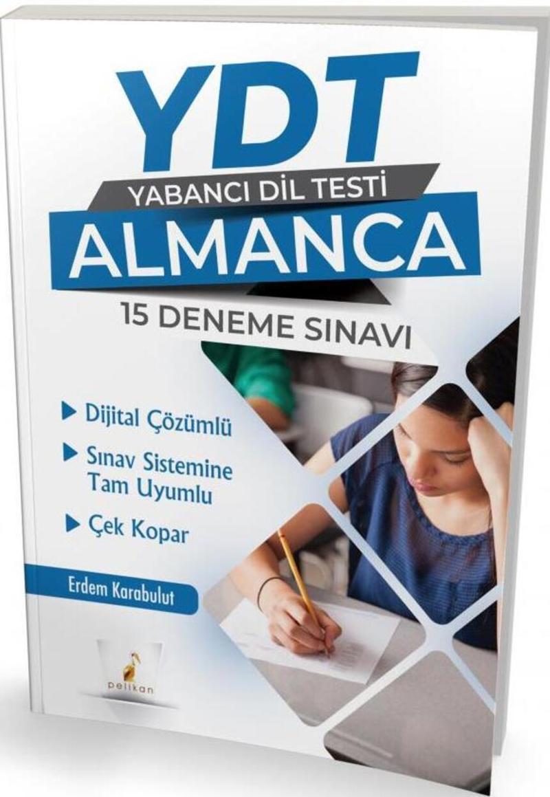  KELEPİR YDT Almanca Dijital Çözümlü 15 Deneme Sınavı Çek Kopar