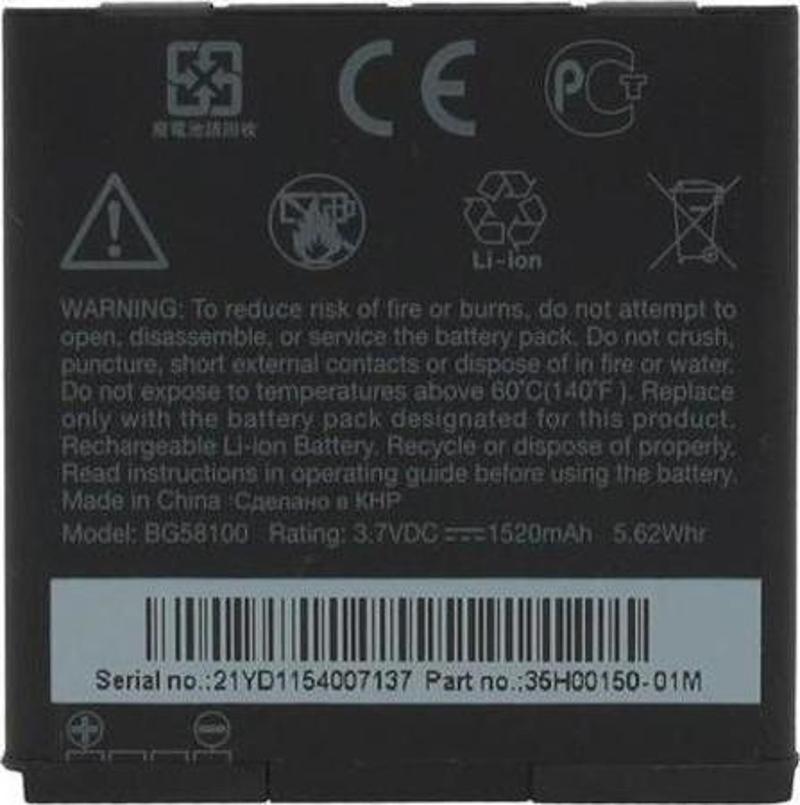 Htc Sensation Pil Batarya BG58100