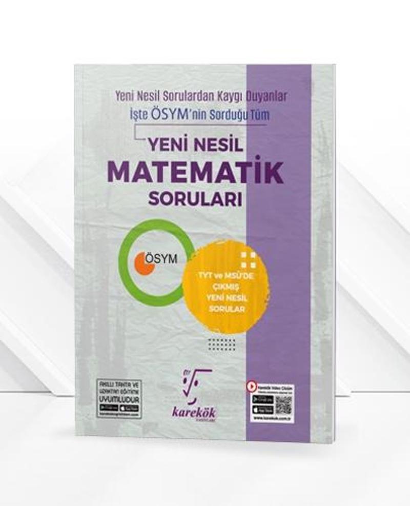 Karekök Yeni Nesil Matematik Soruları Soru Bankası Karekök Yayınları