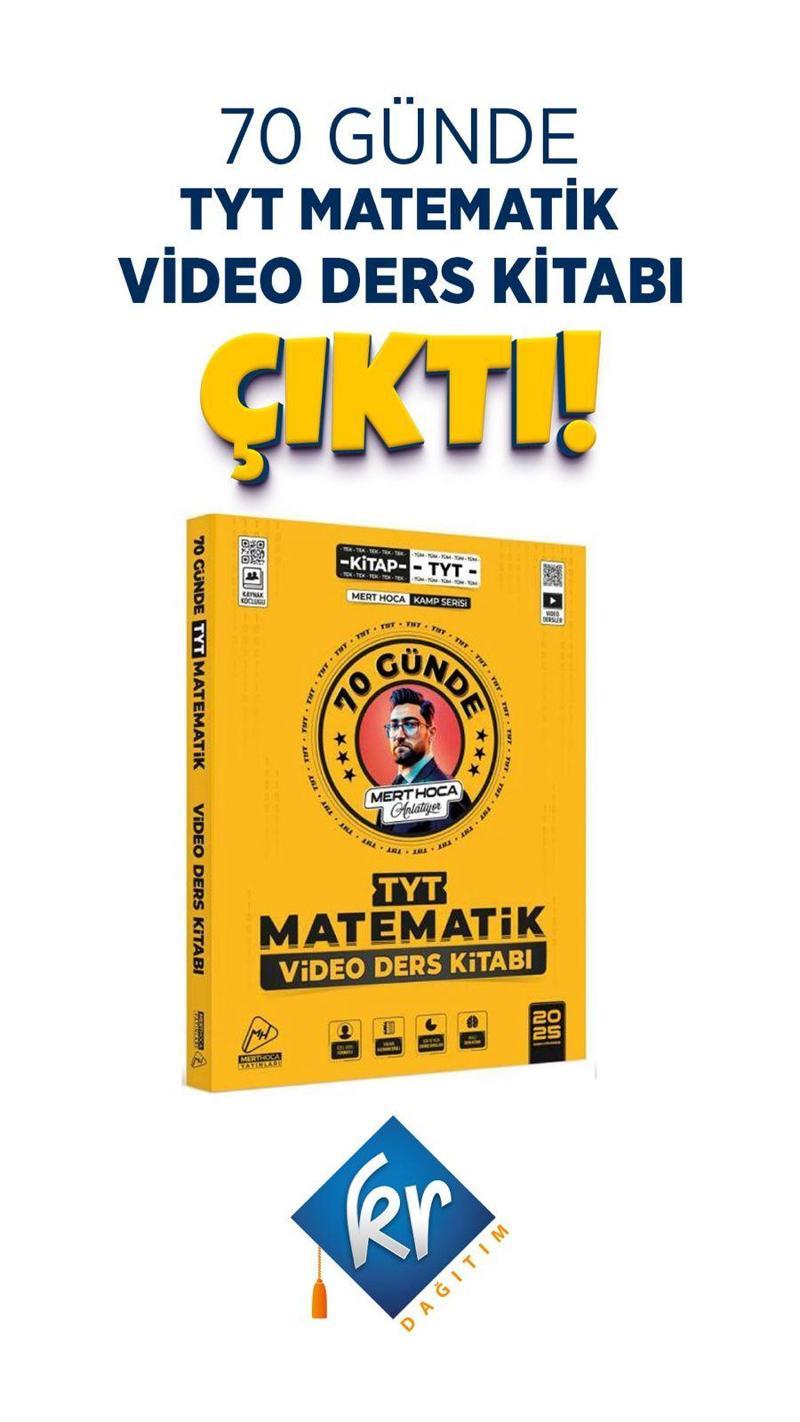 Mert Hoca 2025 TYT Matematik Kampı 70 Günde Video Ders Kitabı