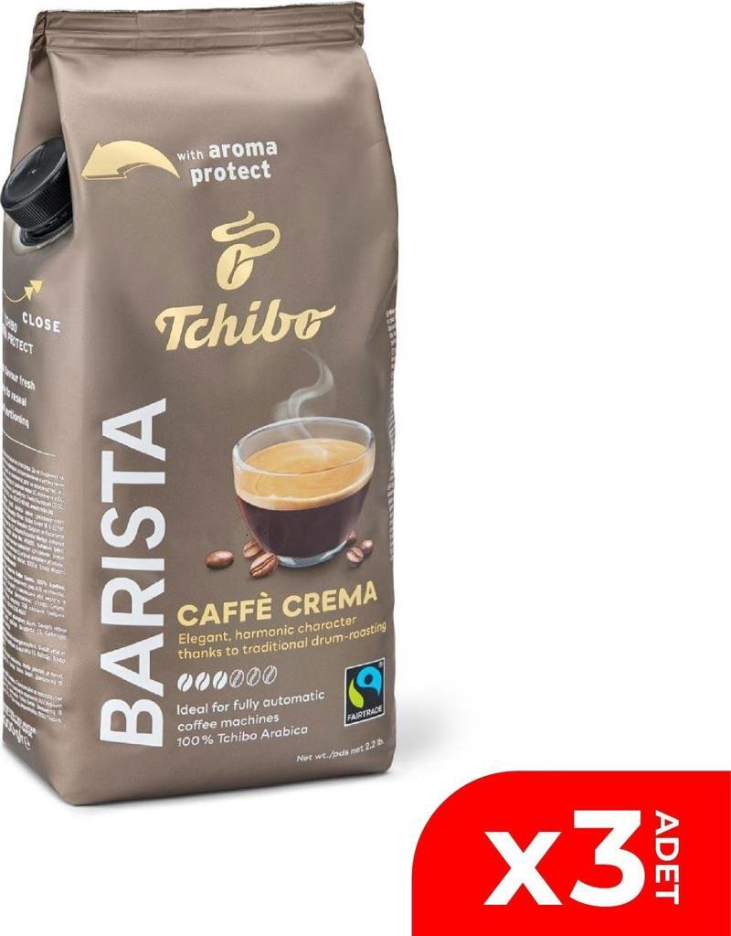 Barista Caffe Crema Çekirdek Kahve 1000 Gr. 3 adet