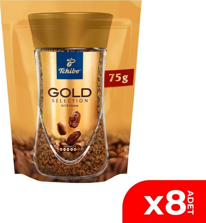 Gold Selection Çözünebilir Kahve Ekonomik Paket 75 Gr. 8'li Paket