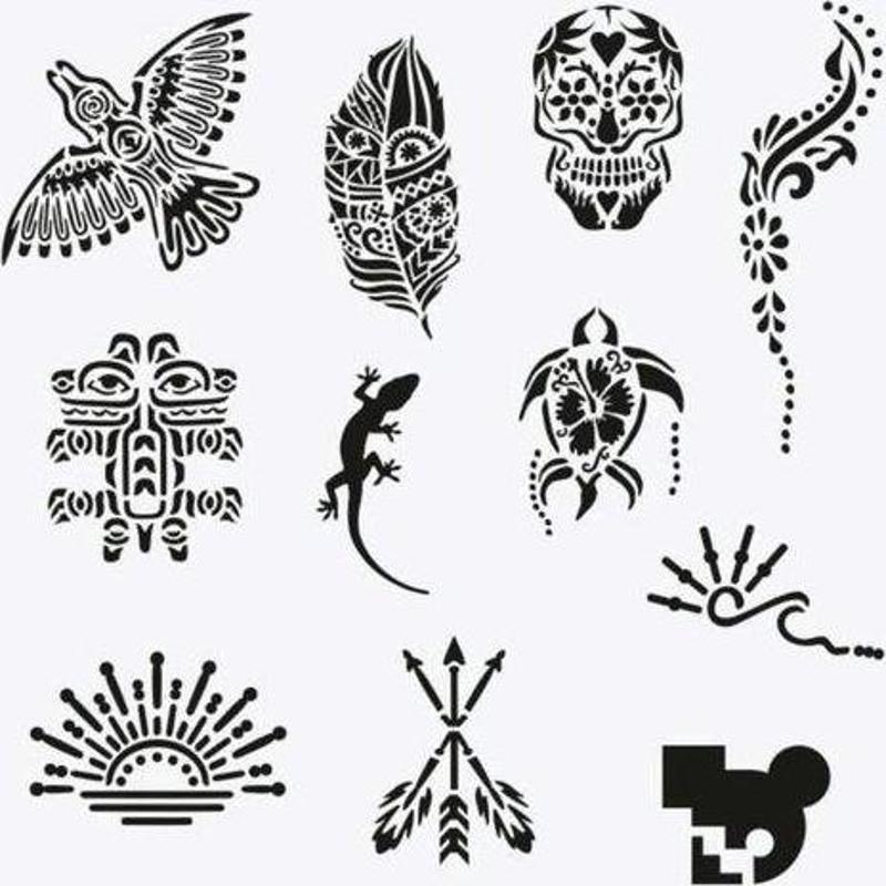 Tattoo Tulum City Pack Dövme Şablon Seti