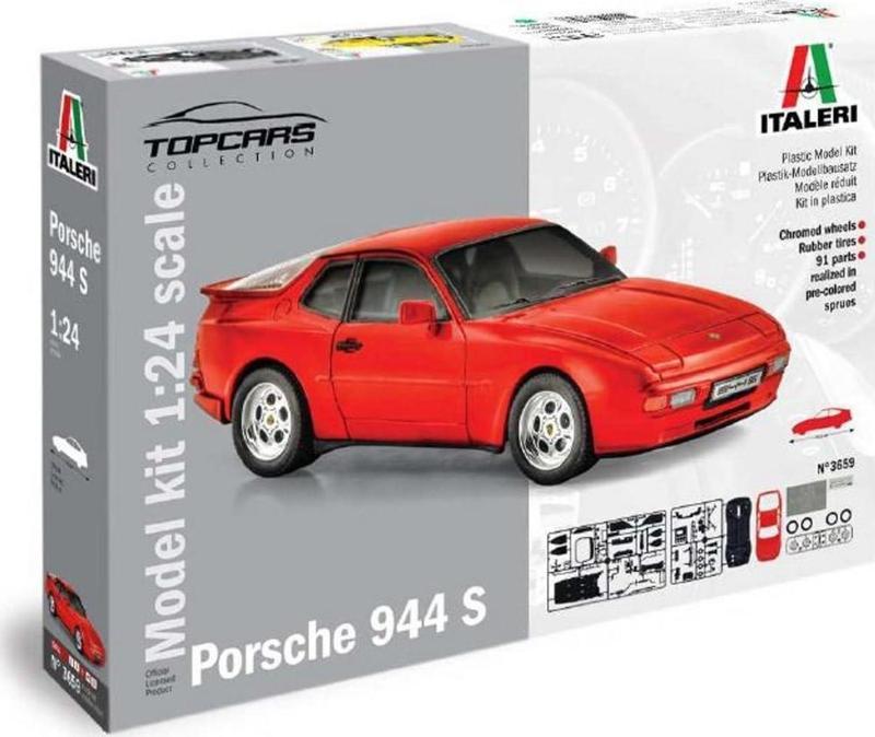 Italeri 1/24 Porsche 944S Model Araç Yapım Kiti