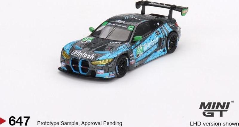 BMW M4 GT3 #97 Turner Motorsport IMSA 2023 Laguna Seca GTD 2nd Place 1:64 647