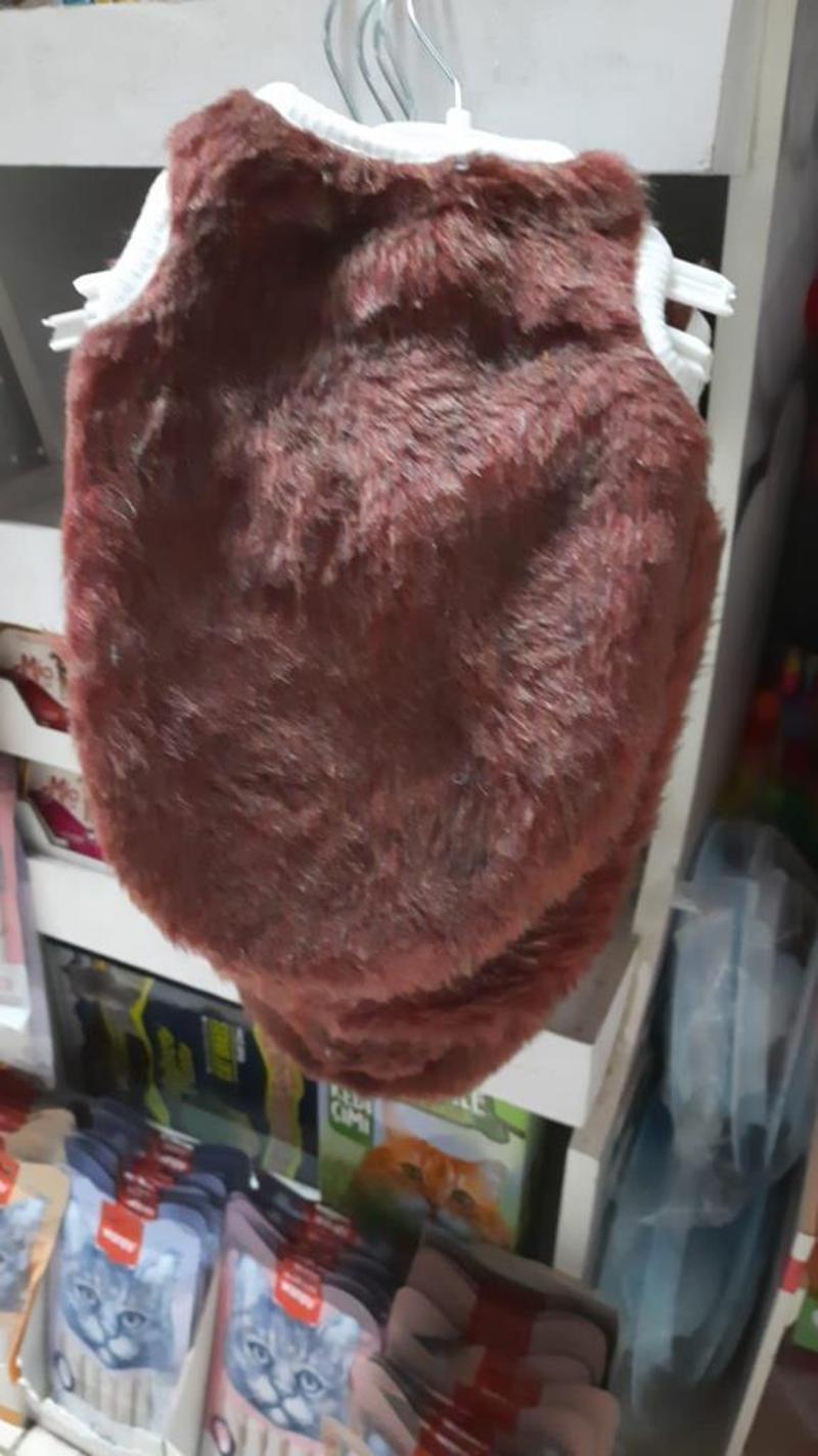 Kedi Köpek Kıyafeti Kahverengi XS BOYU:30cm-ENİ:20cm