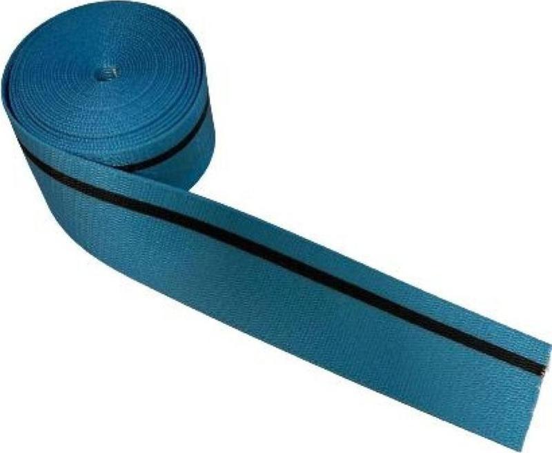 Mavi Siyah Çizgili Spor Emniyet Kemeri 1 Koltuk 4 Metre