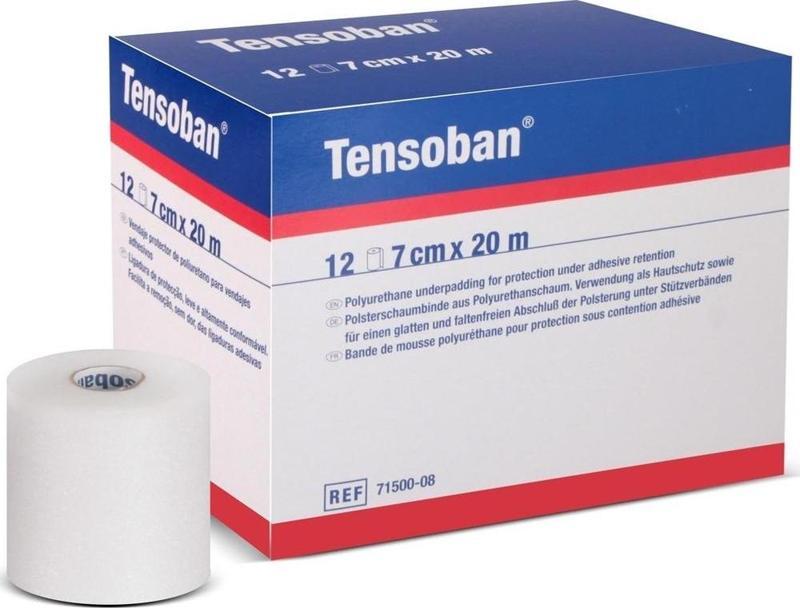 Tensoban Bandaj Altı Sünger 7cm x 20m Beyaz