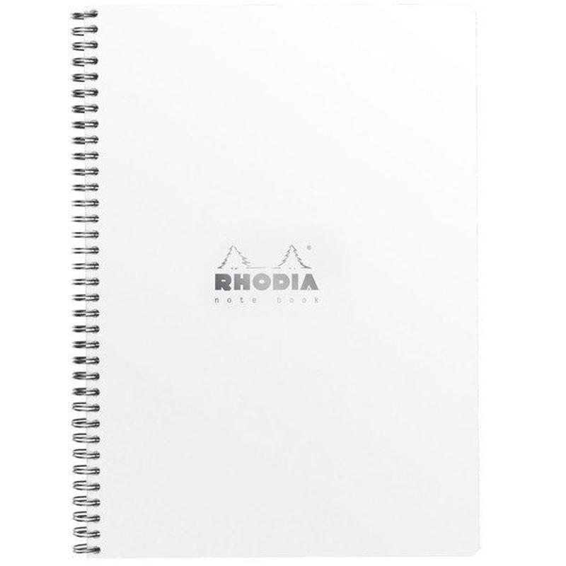Rhodia Rhodia Basic A4+ 80 Kareli Beyaz Kapak Spiralli Defter