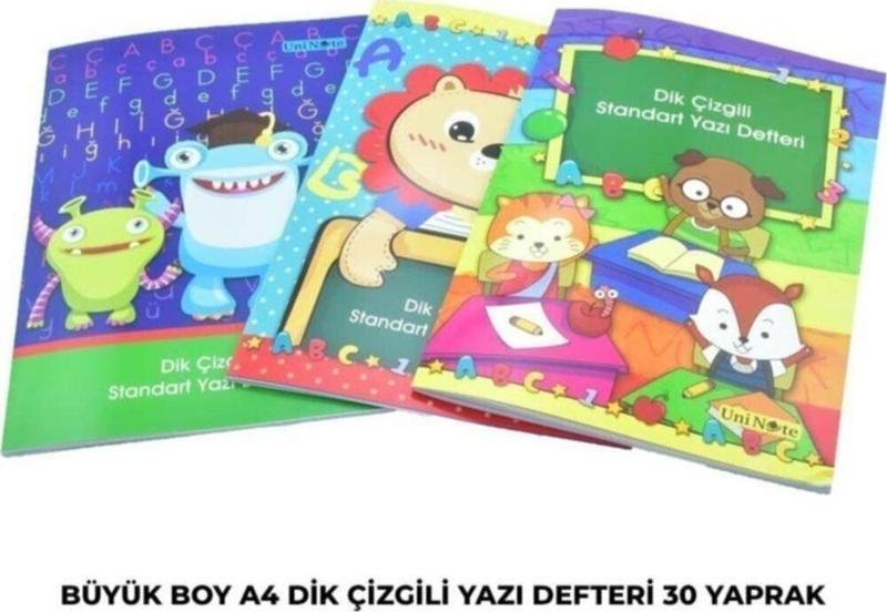 Çınar A4 Standart Dik Çizgili Yazı Defteri 30 Yp. 1 Adet