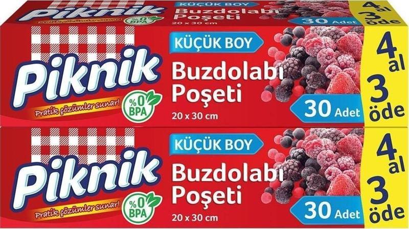 Buzdolabı Poşeti Küçük Boy 4 Al 3 Öde 30’Lu