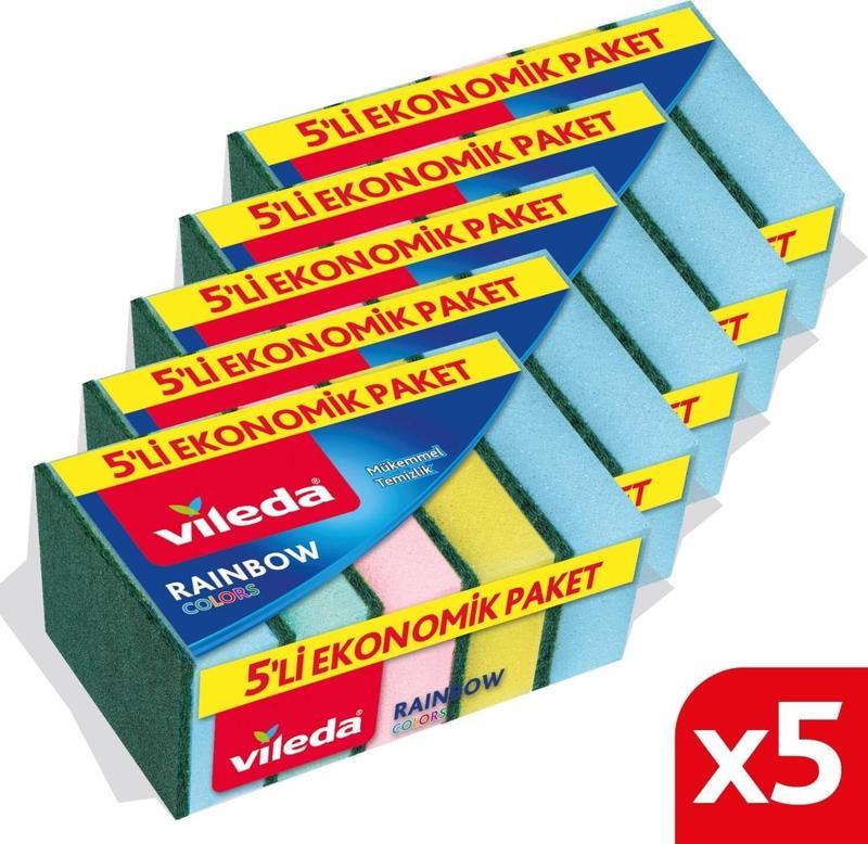 Rainbow 5'li Bulasik Süngeri 5'li Paket