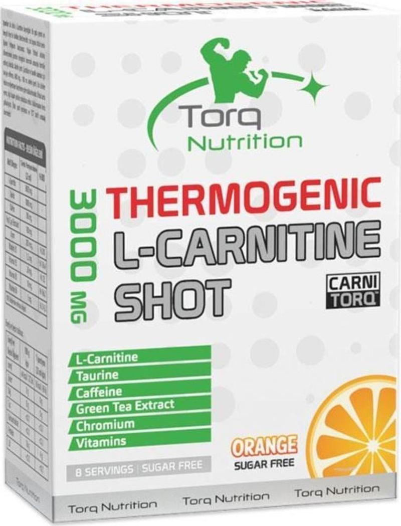 Thermogenic L-Carnitine Shot 8'li 3000 mg. Portakal
