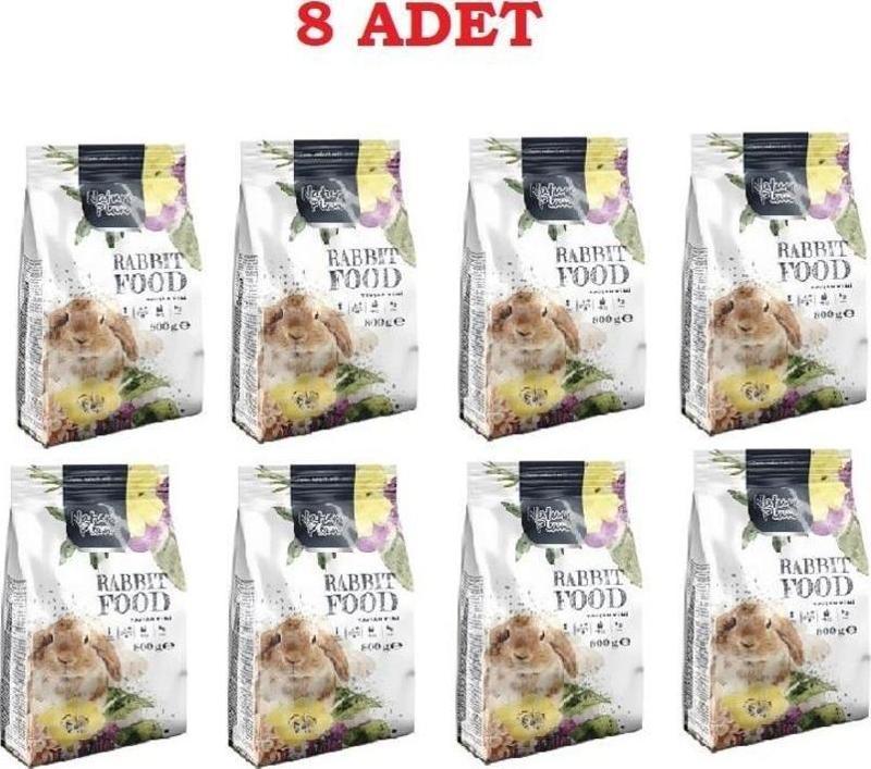 Premium Tavşan Yemi 800gr 8paket