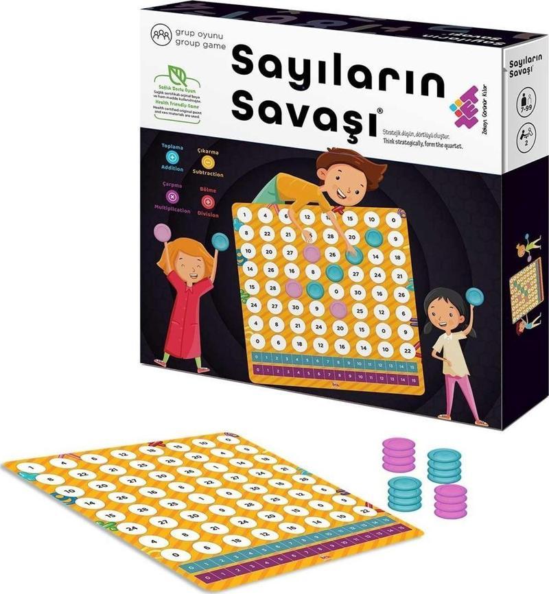 Sayıların Savaşı Zeka ve Akıl Oyunu 7+ Yaş 2 Oyuncu