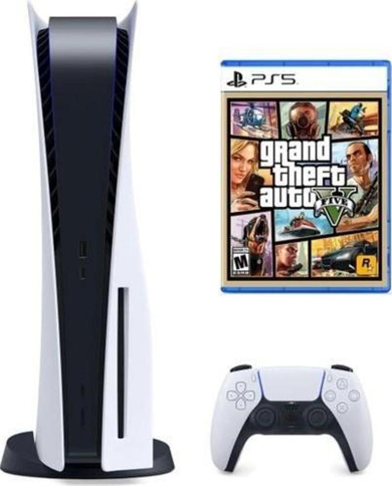 Ps5 Playstation 5 Oyun Konsolu + Gta V 5 Ps5 Oyun