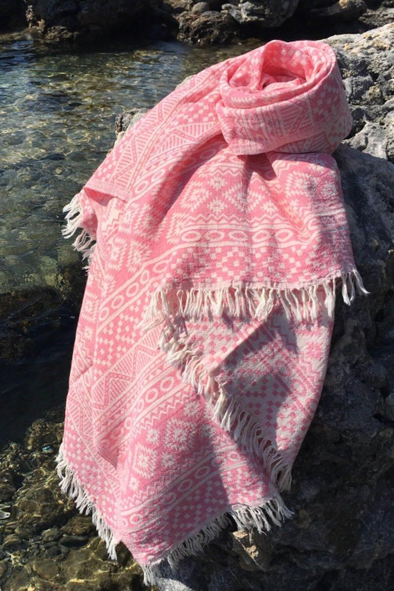 Cicim Kilim Peştemal Pembe