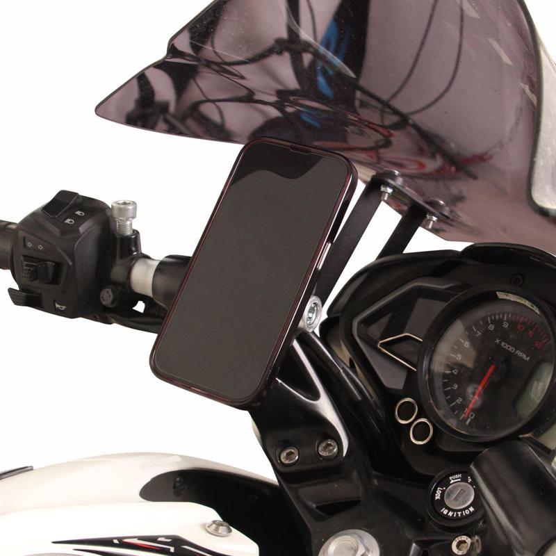 Bajaj Pulsar NS 200 2011-2024 Uyumlu Telefon / Navigasyon Tutucu Gri