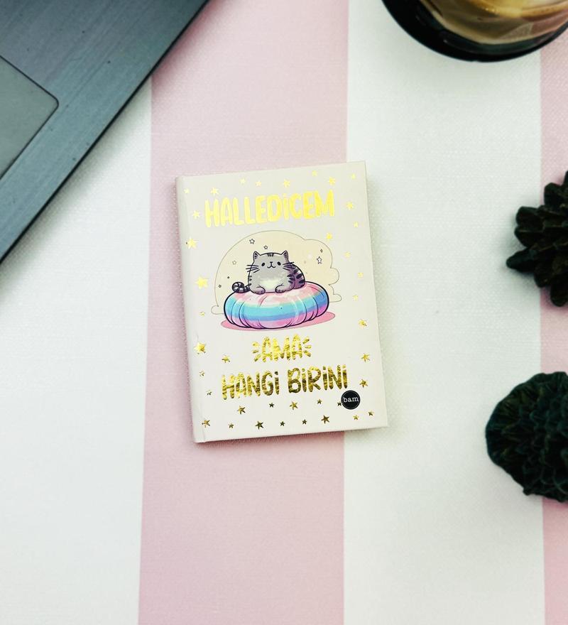 Halledicem Ama Hangi Birini V2 Tasarımlı Sert Kapaklı Mini Defter