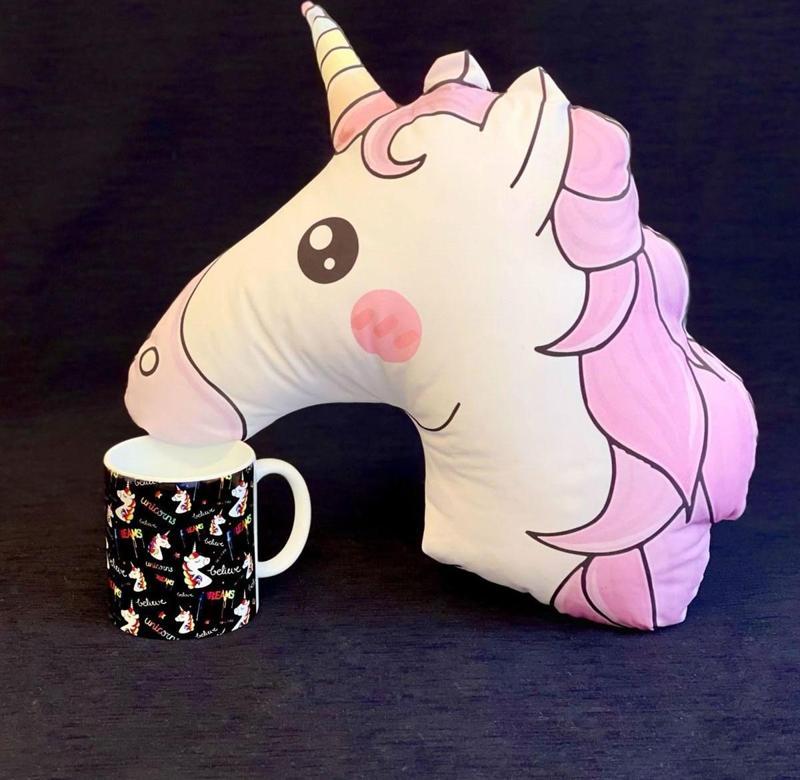 Unicorn Tasarımlı Kupa Ve Yastık Set