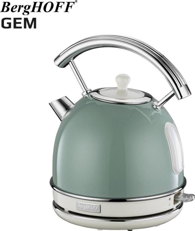 Gem Retro 1.7 Litre Mint Yeşil Yuvarlak Su Isıtıcısı