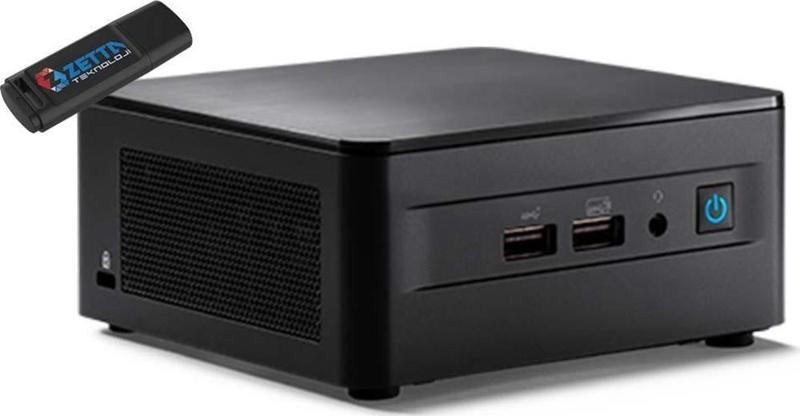 Nuc 12 Pro Intel Core I5 1240P 16 GB 512 GB SSD Freedos Mini Bilgisayar NUC12WSHI5F06 + Zetta Flash Bellek