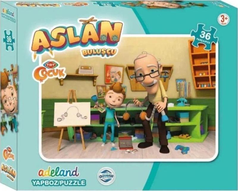 Trt Çocuk Aslan Kutulu Puzzle 35 Parça