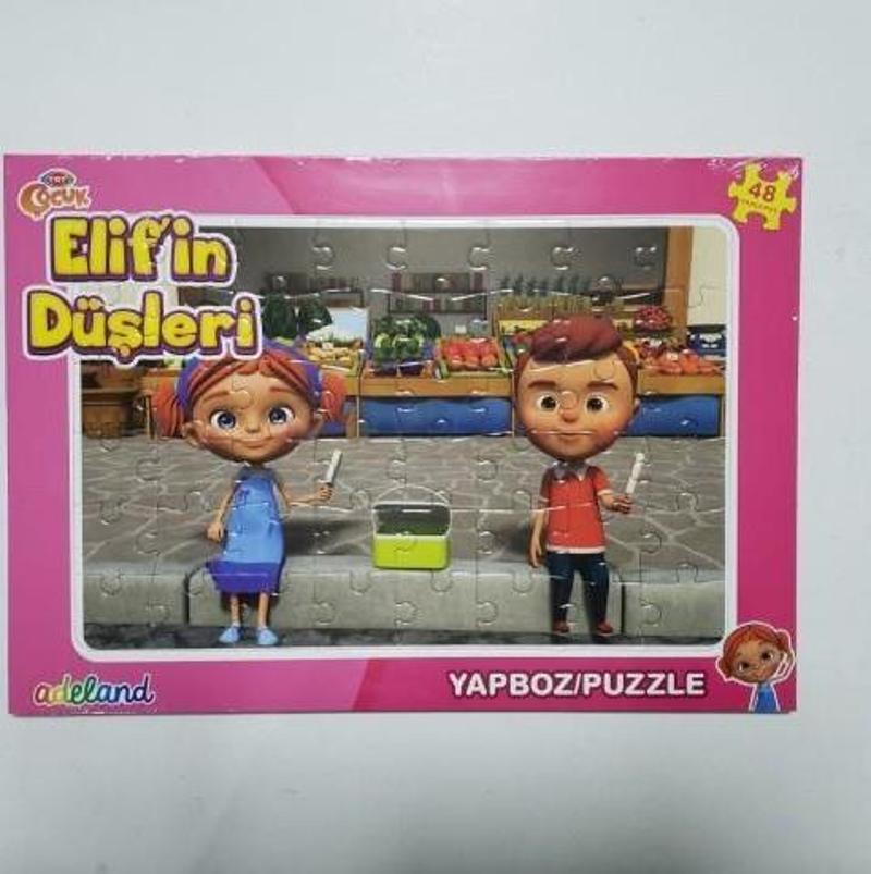 Trt Çocuk Elif'in Düşleri 48 Parça Yapboz (Puzzle)