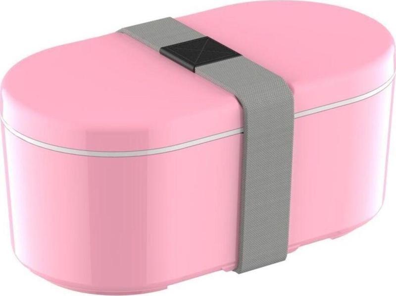 Boxy Large Candy 3 Bölmeli 1450ml (49OZ) Lunch Box - Yemek Taşıma Kabı - Pembe