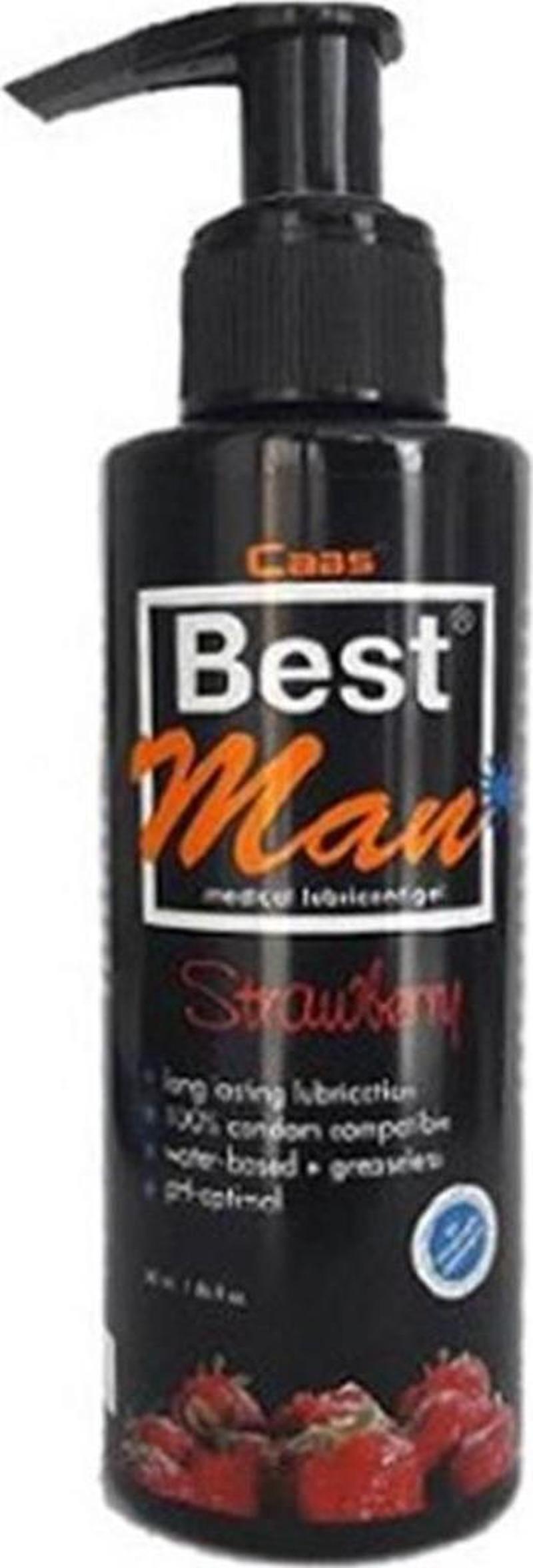 Bestman Büyük Boy Çilekli Güçlü Kayganlaştırıcı Jel 150Ml