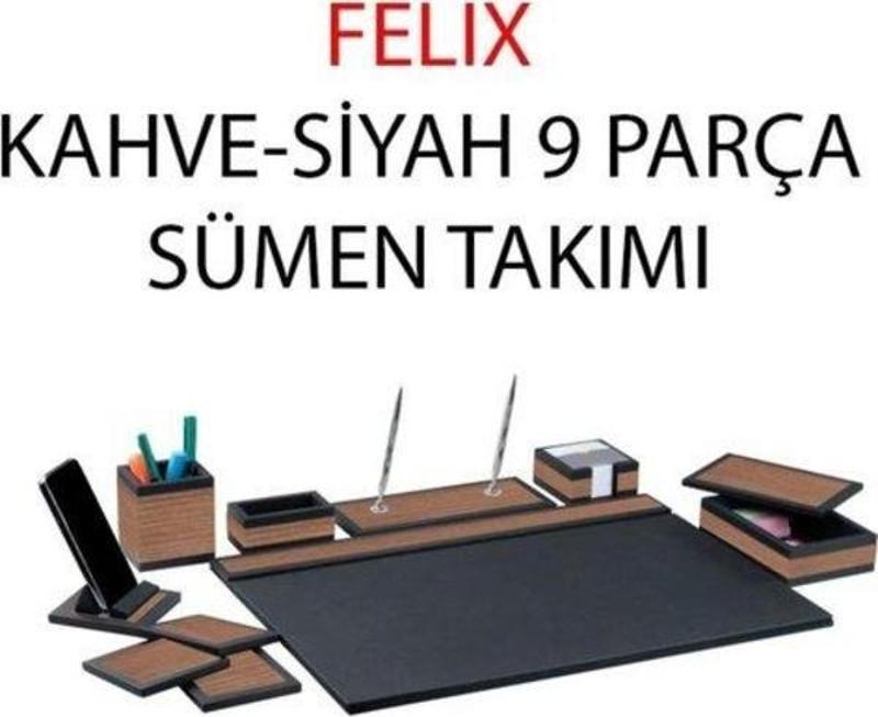 Felix 9 Parça Sumen Takımı Kahverengi-Siyah