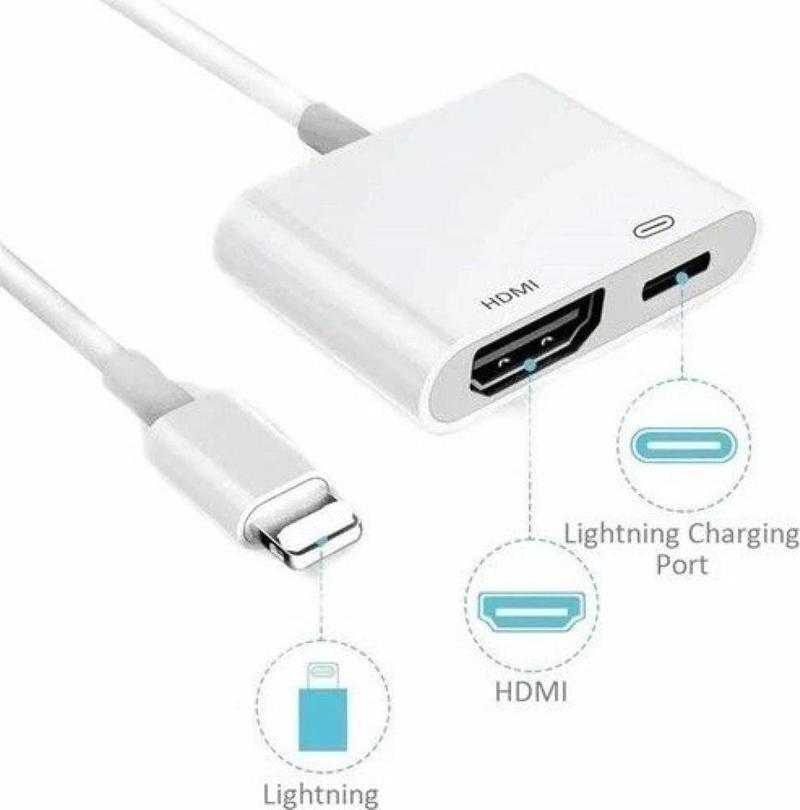 L8-HL iPHONE LIGHTNING=>HDMI ÇEVİRİCİ