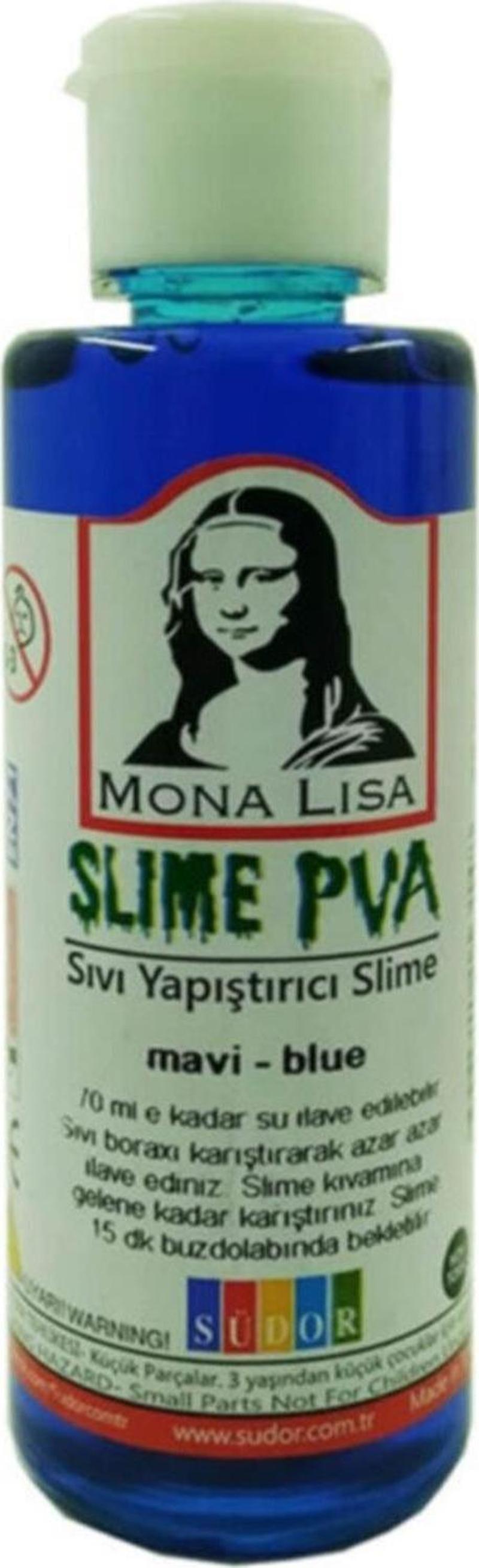 Monalisa Sıvı Yapıştırıcı Slime 70 ML Mavi SL01-4 (12 Li Paket)