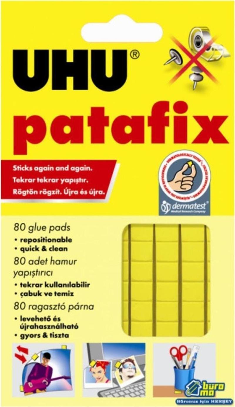 Hamur Yapıştırıcı Patafix Sarı 80 Li (12 Adet)