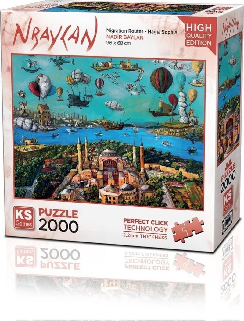 Migration Routes - Hagia Sophia 2000 Parça Puzzle