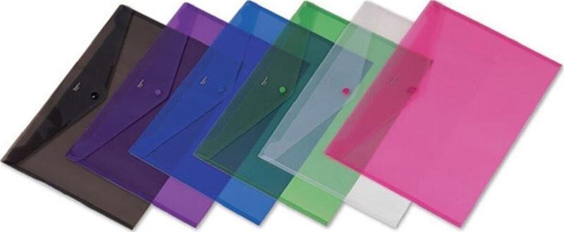 A-3 Çıtçıtlı Dosya Karışık Renk (12 Li Paket)