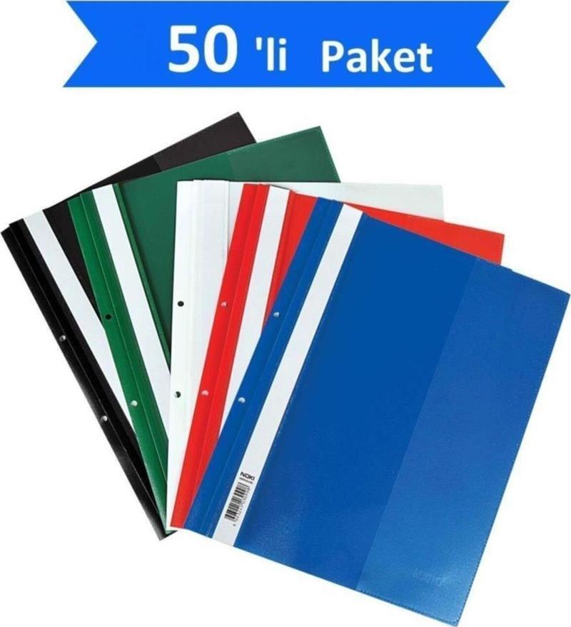 Telli Dosya Plastik Ekonomik A4 Siyah 4828-190