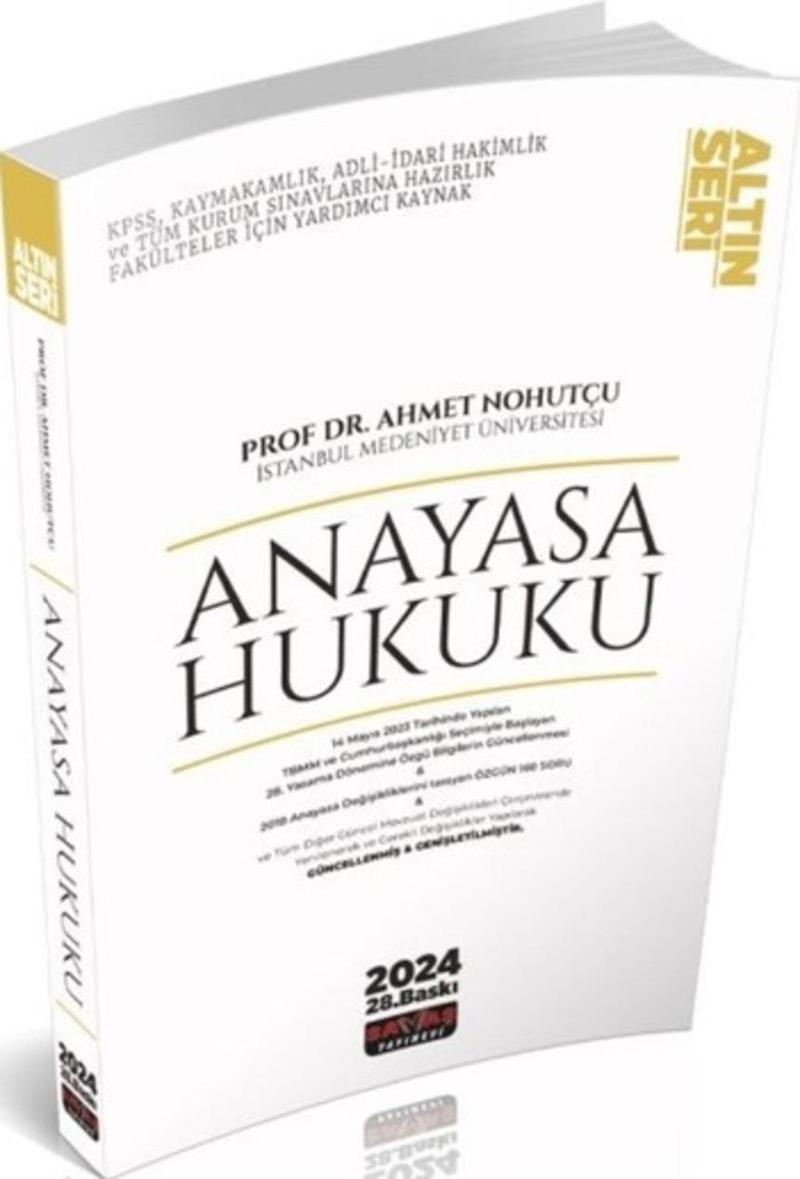 Anayasa Hukuku Konu Anlatımı 28. Baskı