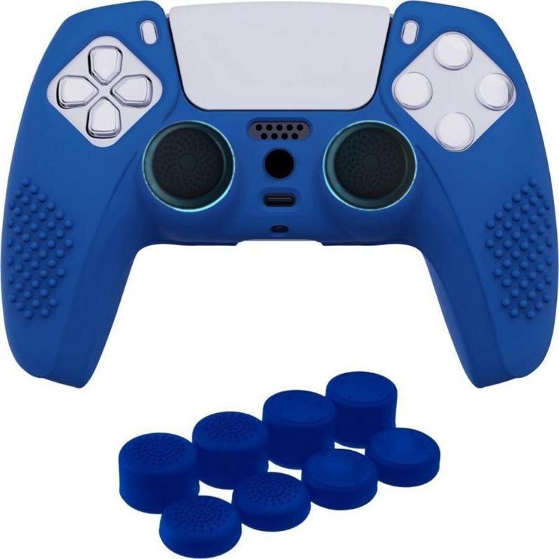 PS5 Controller Joystick Oyun Kolu Gamepad Uyumlu Silikon + 8'li Analog Koruyucu M