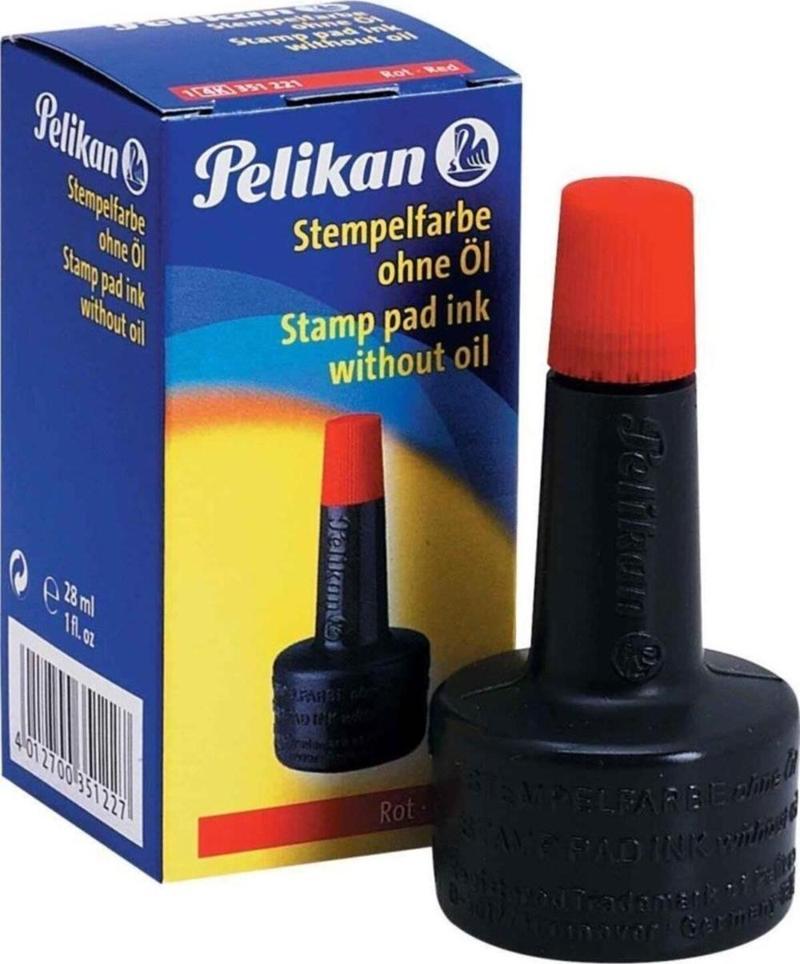 Istampa Mürekkebi 28 ML Kırmızı Istampa Mürekkebi (10 Lu Paket)