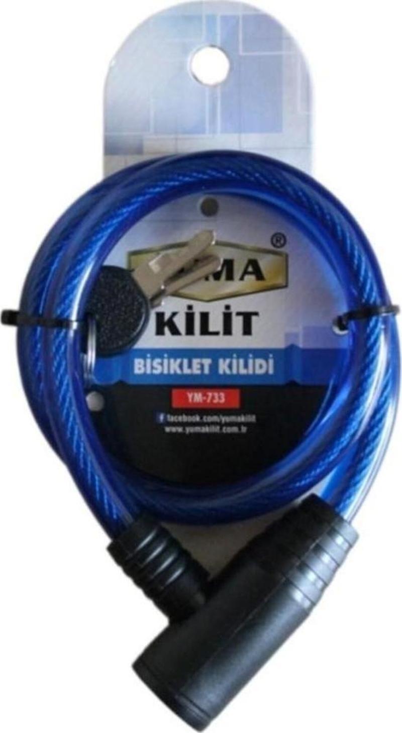 YM-733 Mavi 65 cm Bisiklet Kilidi