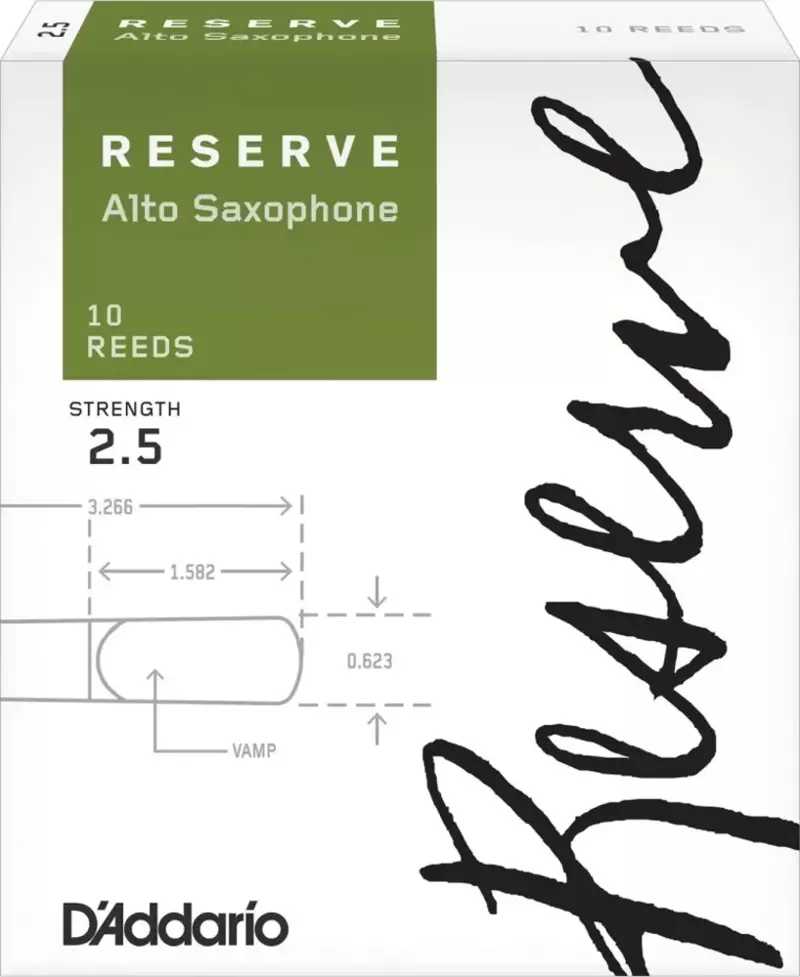 D'addario Woodwinds Reserve Djr1025 Alto Saksafon Kamışı No:2.5