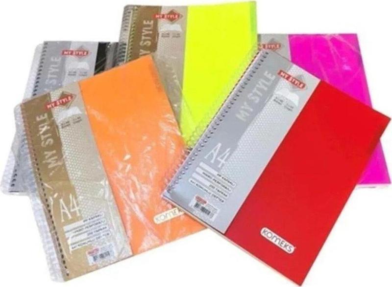 Plastik Kapak 2+1 Seperatörlü 120 Yaprak A4 Spiralli Defter (36 Lı Paket)