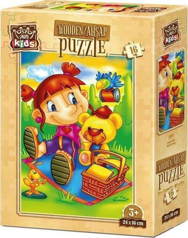 Misafir Kuş 16 Parça Ahşap Puzzle 5855